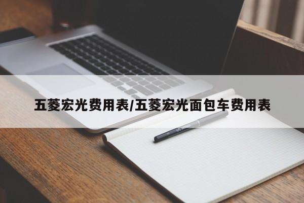 五菱宏光费用表/五菱宏光面包车费用表
